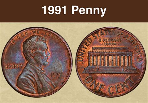 1991 penny d|1991 penny value chart.